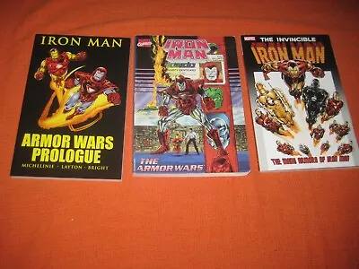 Buy Iron Man 47 144 152 200 215-218-225-232 Prologue Armor Wars Tpb Graphic Novel • 110£