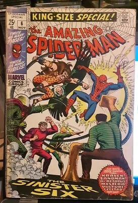 Buy Amazing Spiderman X 4  #72, #115, #120, #6 King Size Sinister Six, Marvel • 48£
