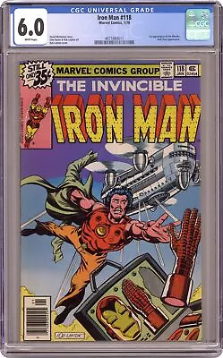 Buy Iron Man #118 CGC 6.0 1979 4071664011 1st App. James Rhodes • 88.47£
