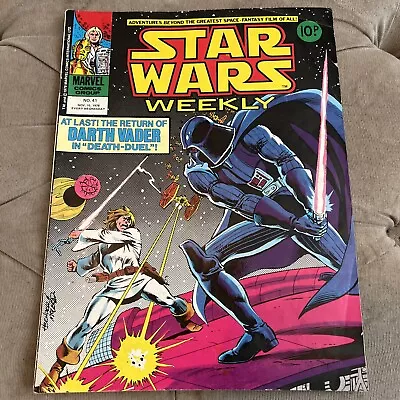Buy Star Wars Weekly #41 VG (1978) Marvel Comics UK • 5£
