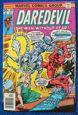 Buy Daredevil Vol 1 #138, Marvel. 1976.ghost Rider!! 1st Smasher!! 8.5 Very Fine+!! • 19.99£
