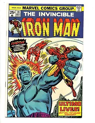 Buy Iron Man #70  Fn/vf 7.0   Sunfire, Mandarin; Ultimo App.  • 15.09£