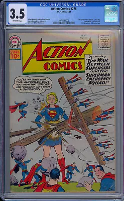 Buy Cgc 3.5 Action Comics #276 1st Appearance Brianiac 5 Phantom Girl + 4 Others • 363.53£