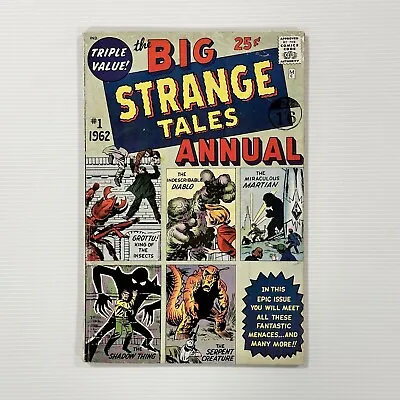 Buy Marvel The Big Strange Tales Annual #1 1962 VG Cent Copy Pence Stamp • 199£