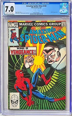 Buy Amazing Spider-Man #240 CGC 7.0. Classic Romita Jr Vulture Cover! • 32£