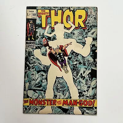 Buy Thor #169 1969 VG Pence Copy Origin Of Galactus **Small Tear In Rear Cover** • 144£