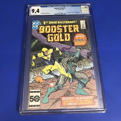 Buy Booster Gold #1 CGC 9.4 DIRECT EDITION 1ST APPEARANCE BOOSTER GOLD Comic 1986 NM • 168.42£