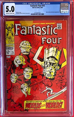 Buy Fantastic Four #75 (1968) CGC 5.0 Galactus & Silver Surfer Appearance • 149.95£