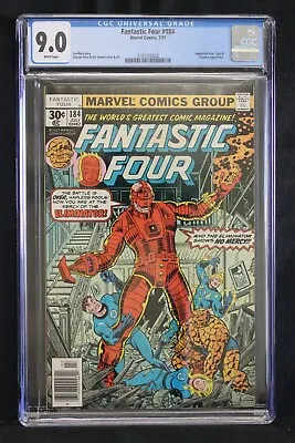 Buy Fantastic Four #184 - Marvel Comics 1977 - Slabbed Cgc 9.0 • 152.26£