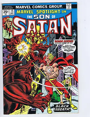 Buy Marvel Spotlight #15 Marvel 1974 The Son Of Satan In ''Black Sabbath !'' • 19.77£