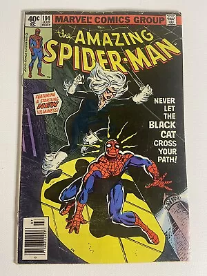 Buy Amazing Spider-Man #194 - 1st App Of The Black Cat - Felicia Hardy (Marvel 1979) • 160.86£