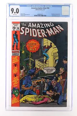 Buy Amazing Spider-Man #96 - Marvel Comics 1971 CGC 9.0 Drug Story Not Approved By T • 303.02£