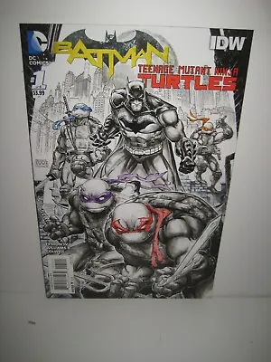 Buy Batman Teenage Mutant Ninja Turtles 1 2nd Print DC IDW Comics 2016 • 3.96£