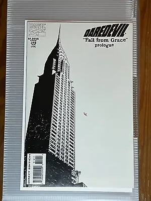 Buy DAREDEVIL #319 Marvel Comics 1993 FALL FROM GRACE PROLOGUE VF • 12.31£