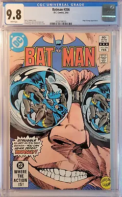 Buy 1983 Batman 356 CGC 9.8 Hugo Strange Cover RARE • 138.75£