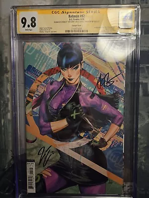 Buy Batman #92 CGC 9.8 SS - SIGNED By James Tynion & Artgerm - Punchline Cover • 219.86£