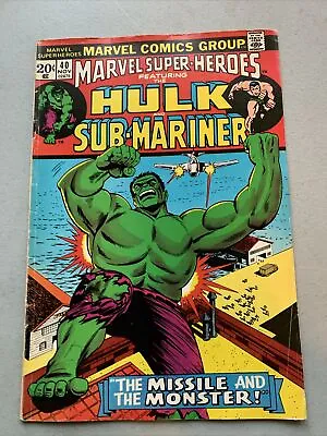 Buy Marvel Superheroes: Hulk And The Sub-Mariner #40 November 1973 Marvel  • 7.12£