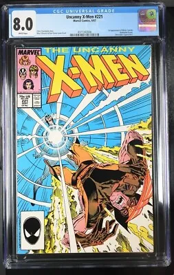 Buy Uncanny X-Men #221 (Marvel, 1987) CGC 8.0 1st Appearance Of Mr. Sinister, WP • 63.09£