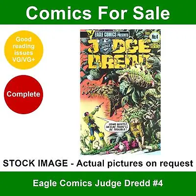 Buy Eagle Comics Judge Dredd #4 Comic - VG/VG+ 01 February 1984 • 4.99£