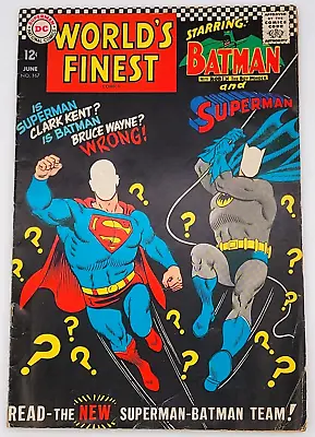 Buy World's Finest Comics #167 (1967) / Fn- / Superman Batman Robin • 23.62£