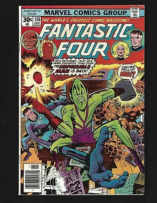Buy Fantastic Four #176 FN- Lee Kirby Perez Impossible Man Frightful Four Galactus • 4.74£