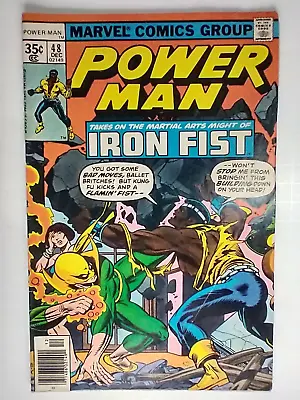 Buy Marvel Comics Power Man #48 1st Team-Up With Iron Fist; Chris Claremont FN/VF • 23.12£