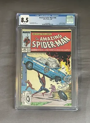 Buy Amazing Spider-Man #306 - CGC 8.5 - Action Comics #1 Homage • 46.63£