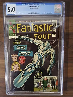 Buy Fantastic Four #50 1st Wyatt Wingfoot /Galactus/Surfer 1966 CGC 5.0 • 336.01£