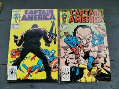 Buy Captain America #331 & #338, 1987 Marvel Comics. Fair Condition (Readers) • 0.99£