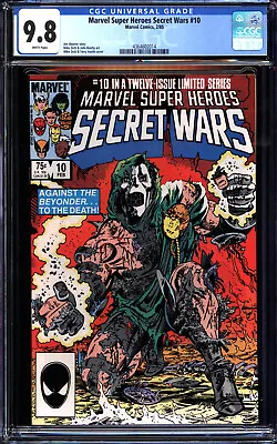 Buy Marvel Super Heroes Secret Wars #10 White Pages Cgc 9.8  #4364602014 • 159.10£