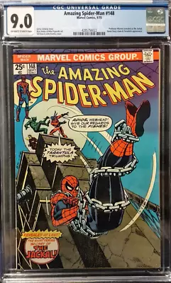 Buy Amazing Spider-Man 148 CGC  9.0  VF/NM   OW-W Pages • 114.53£