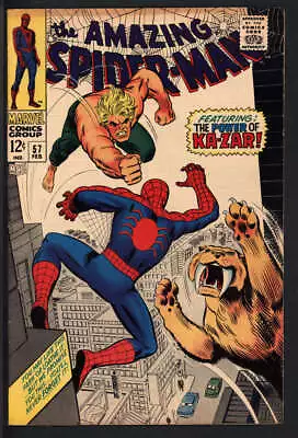 Buy Amazing Spider-man #57 7.5 // Ka-zar And Zabu Appearance • 79.06£
