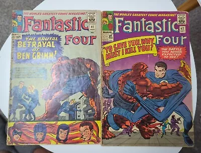 Buy Fantastic Four 41 VG+  42 FN- Medusa And The Frightful Four! • 28.95£