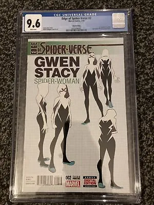 Buy Edge Of Spider-Verse 2 - CGC 9.6 Gwen Stacy Spider-Woman Design Variant Marvel • 69.99£