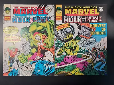 Buy The Mighty World Of Marvel Starring Hulk #327 & #328 Marvel Uk 1979 • 0.99£