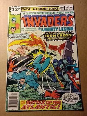 Buy Marvel Comics The Invaders  #37,U.K Copy,1979. • 4.99£