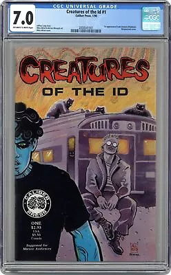 Buy Creatures Of The ID #1 CGC 7.0 1990 2008541001 1st Madman (aka Frank Einstein) • 126.50£