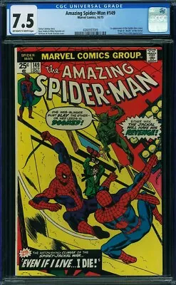 Buy Amazing Spider-man 149 Cgc 7.5 Oww Pages 1st Spider-man Clone Marvel 1975 C5 • 118.58£