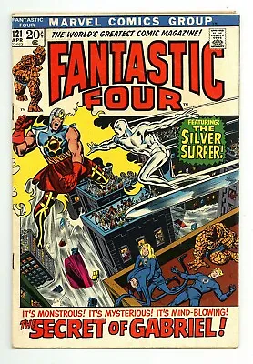 Buy Fantastic Four #121 6.0 Silver Surfer Appearance Ow Pages 1972 • 22.14£