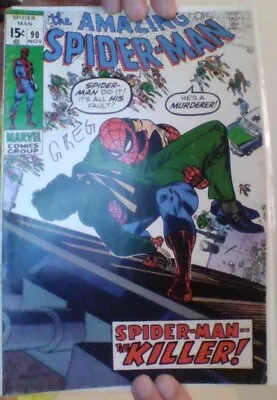Buy The AMAZING SPIDER-MAN #89 90 TWO Marvel Comics Oct 1970 Death Cap Stacy Ock VG+ • 54£