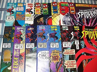 Buy Spectacular Spider-Man Lot Of 15 Comic Books Between #217 To #231 From 1994 Up • 47.96£