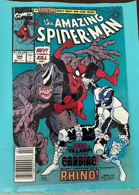 Buy Amazing Spider-Man #344 (1st Cletus Kasady (Carnage) & 1st Cardiac) Newsstand • 11.88£