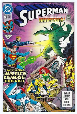 Buy DC Comics SUPERMAN #74 First Printing Doomsday • 2.07£