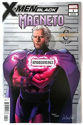 Buy X-men Black Magneto #1 Signed Chris Claremont Variant 173/200 Only New Nm B&b • 44.99£