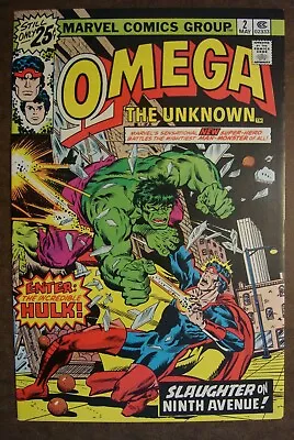 Buy OMEGA THE UNKNOWN #2  High Grade  CGC Pre-Screen  VF/NM  Incredible Hulk • 7.18£