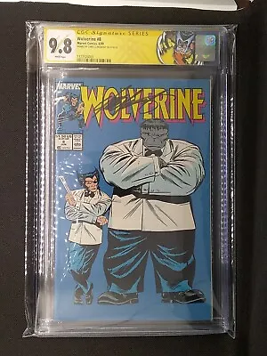 Buy Wolverine #8 CGC 9.8 Signed Claremont Hulk Mr. Fixit Classic Cover Custom Label  • 397.22£