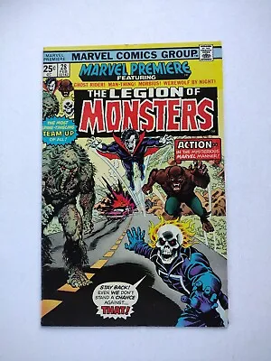 Buy Marvel Premiere #28 1st Legion Of Monsters Ghost Rider Morbius! • 114.59£