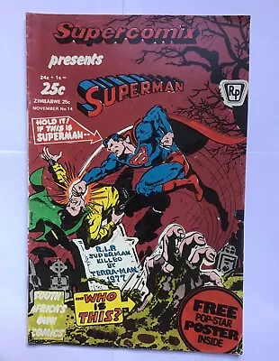 Buy ‘SUPERMAN’ SUPERCOMIX #14 DC South Africa Variant Re-Prints Action Comics #470! • 50£