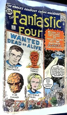 Buy FANTASTIC FOUR #7 (Oct.1962)Marvel Comic Complete Lee/Kirby 1st Kurrgo Low Grade • 84.99£