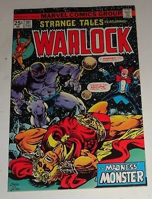 Buy Strange Tales #181 Warlock  Starlin Classic 1st Full Gamora 8.0-9.0 1975 • 90.70£